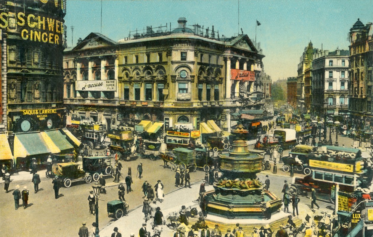 ピカデリーサーカス、ロンドン、c1910。 作： 不明