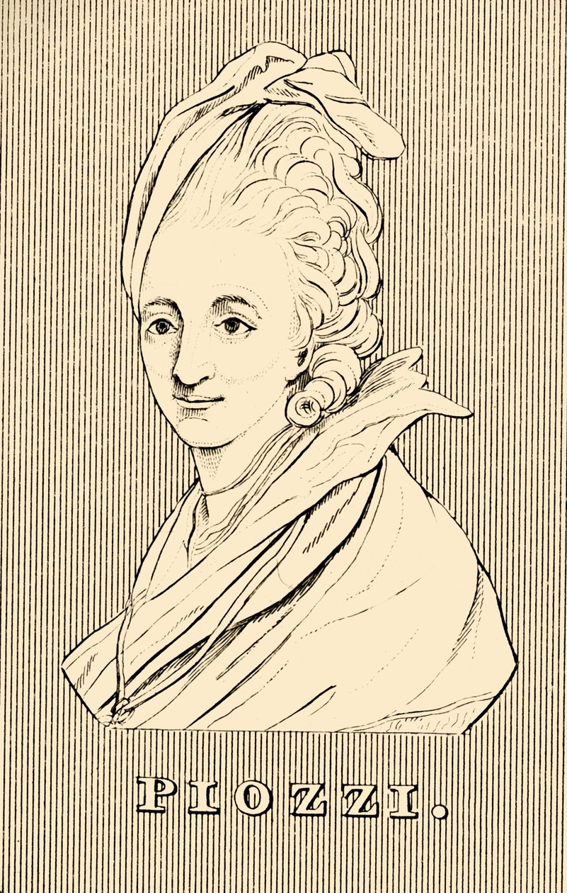 Piozzi、1741-1821、1830。 作： 不明