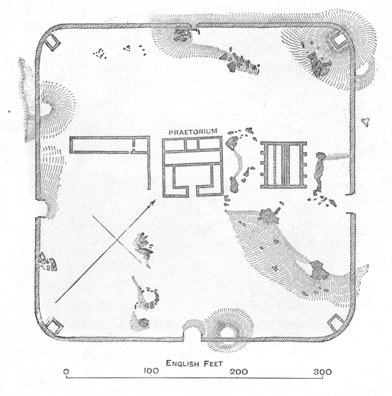 カンバーランドのハードノットフォートの計画、1902 作： 不明