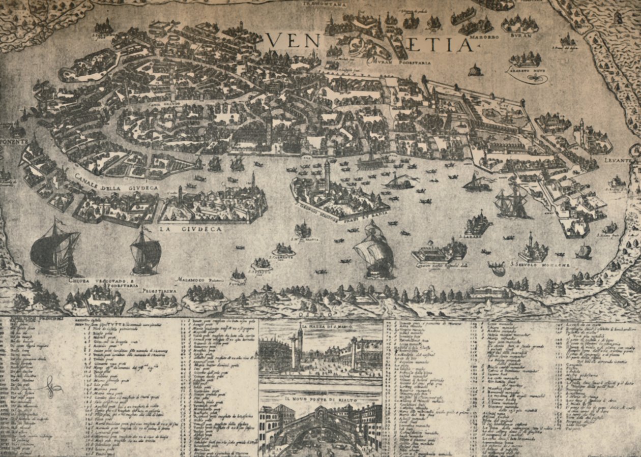 ヴェネツィアの計画c。 1590、1925。 作： 不明