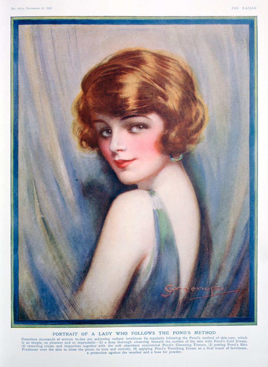 池クリーム広告、1928 作： 不明