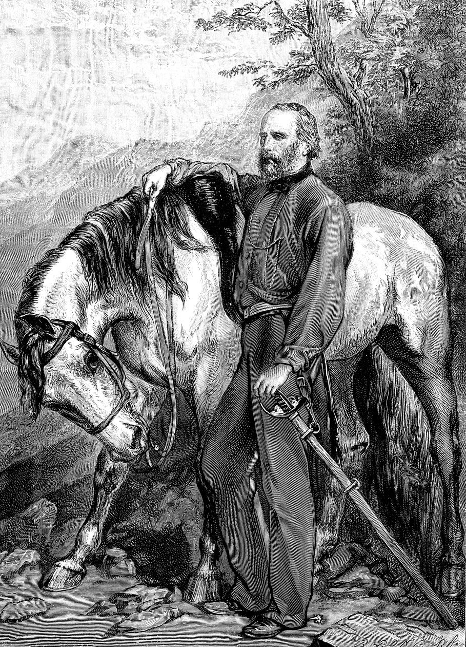 ジュゼッペガリバルディの肖像1807-1882、1861 作： 不明