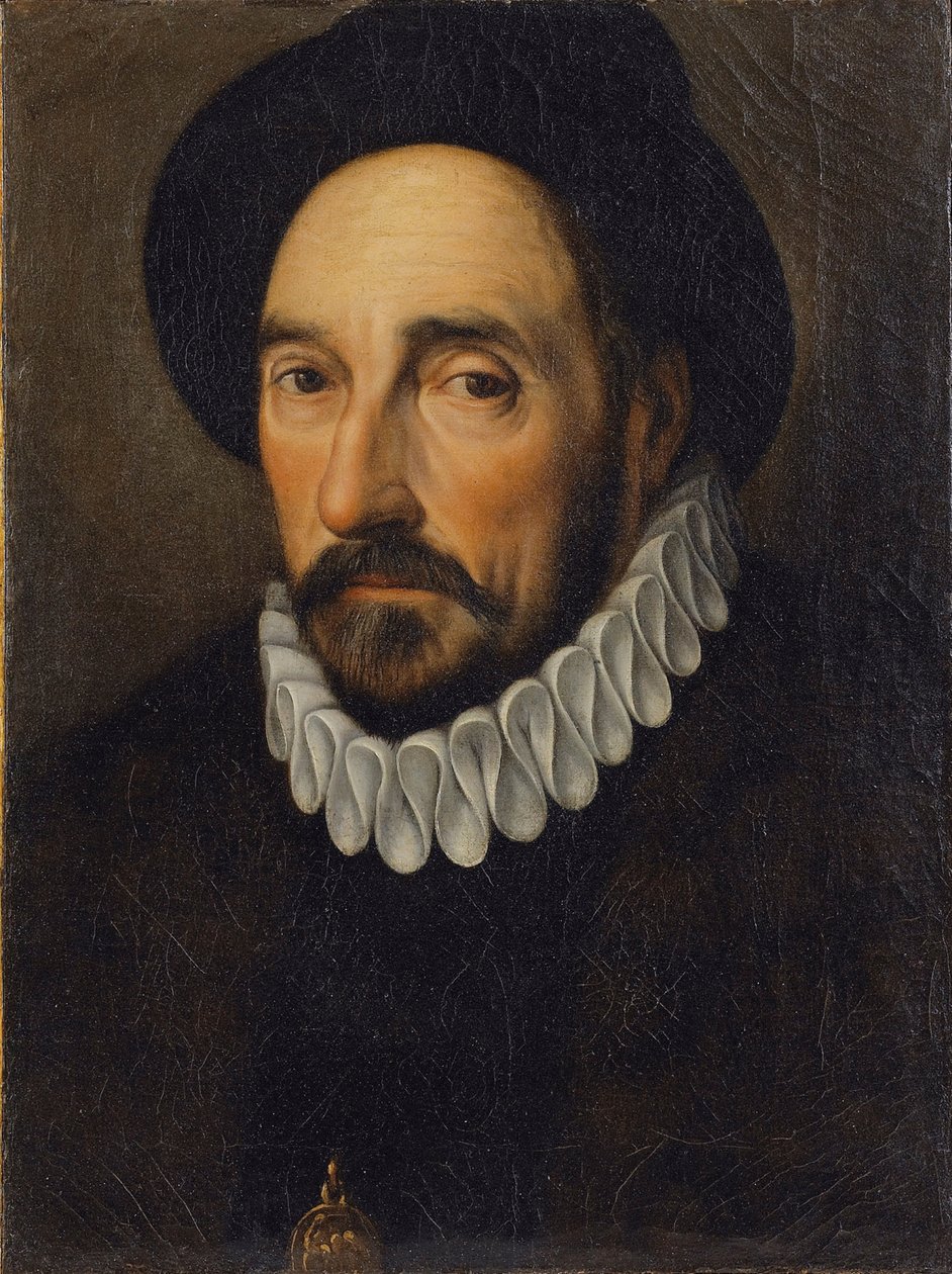 ミシェル・ド・モンテーニュ1533-1592の肖像 作： 不明