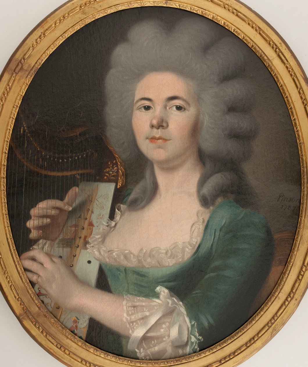 ロザリー・デュガゾンの肖像 1755-1821, 1787. 作： 不明