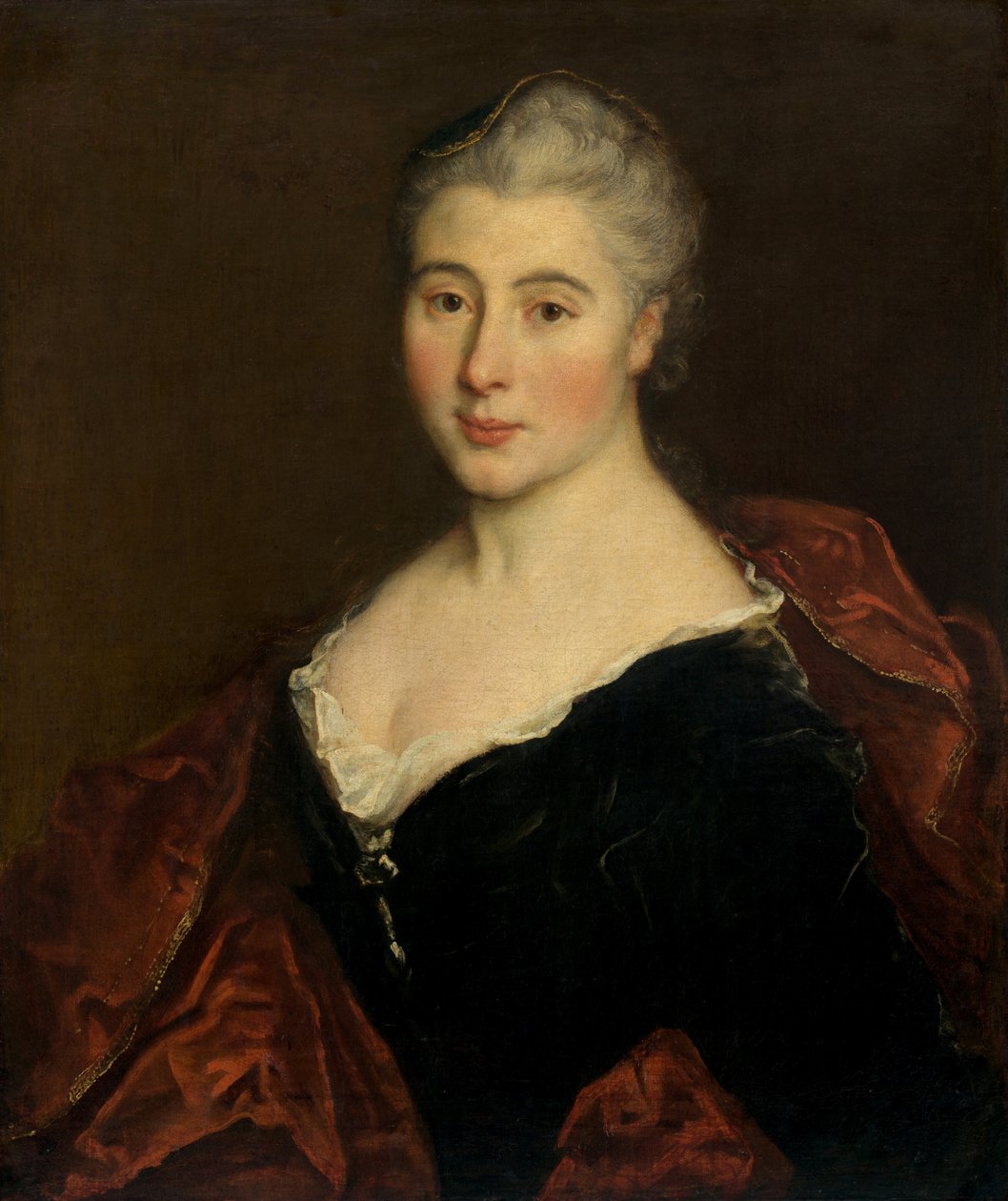 女性の肖像、c。 1711年。 作： 不明