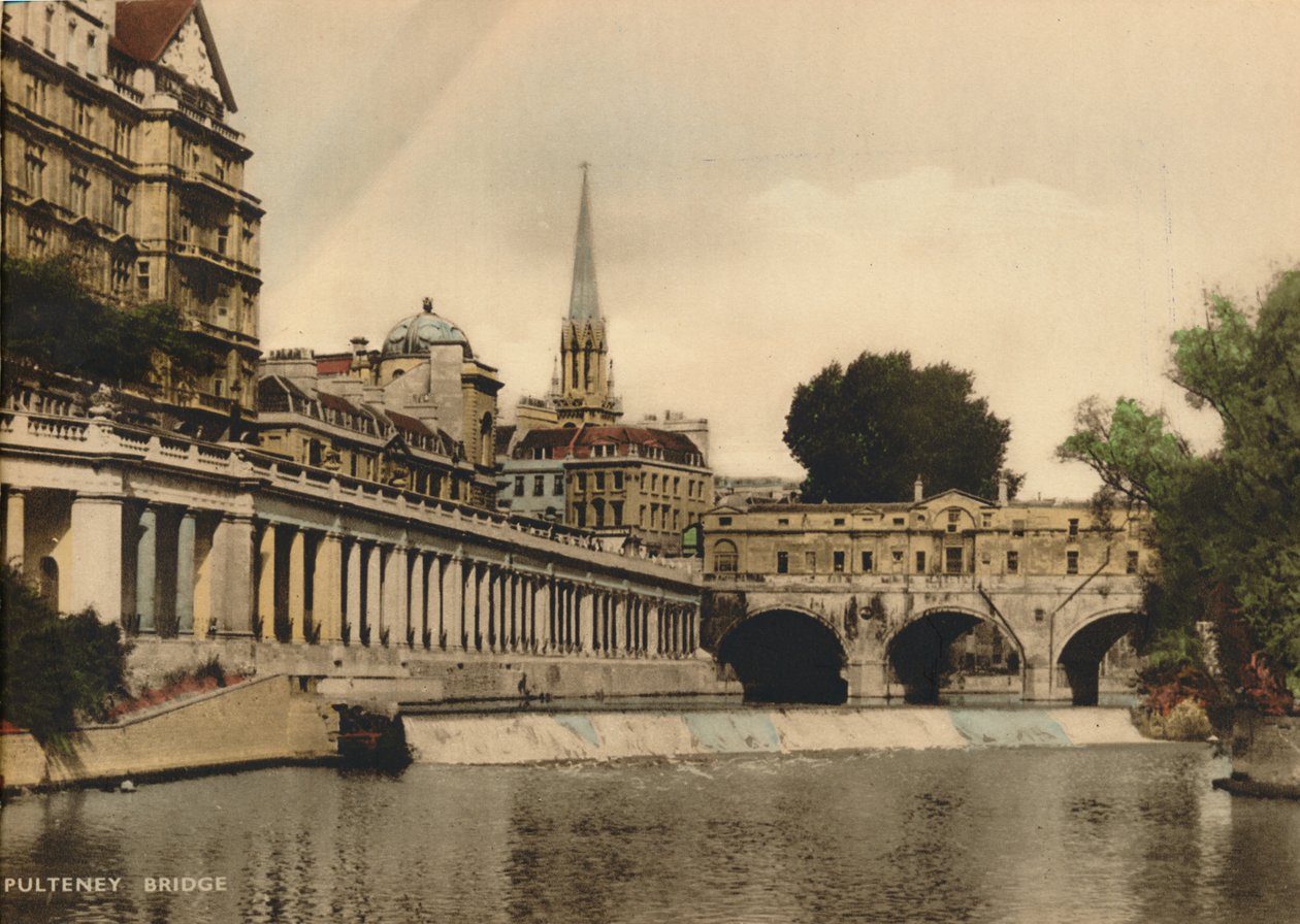 Pulteney Bridge、バース、サマセット、c1925 作： 不明