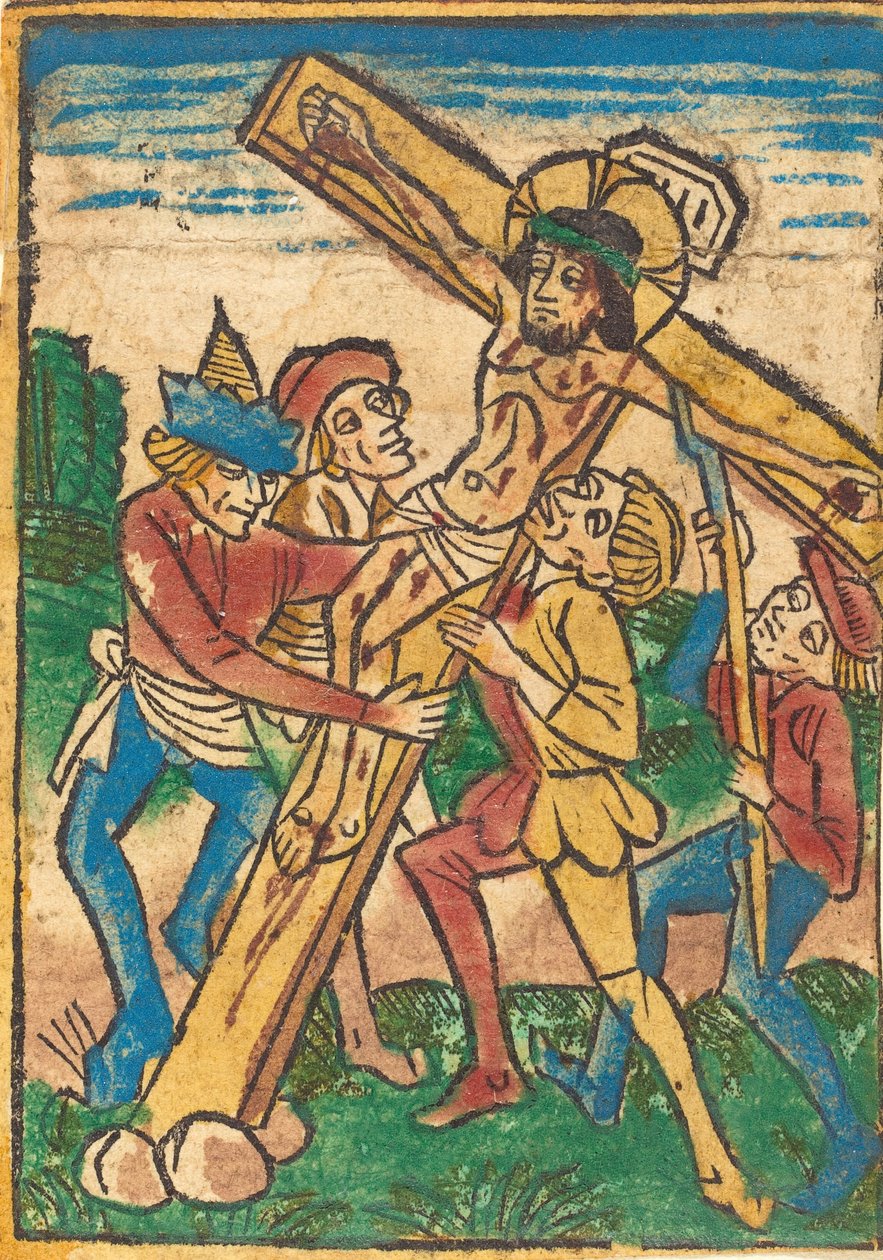 十字架を上げる、c。 1490年。 作： 不明