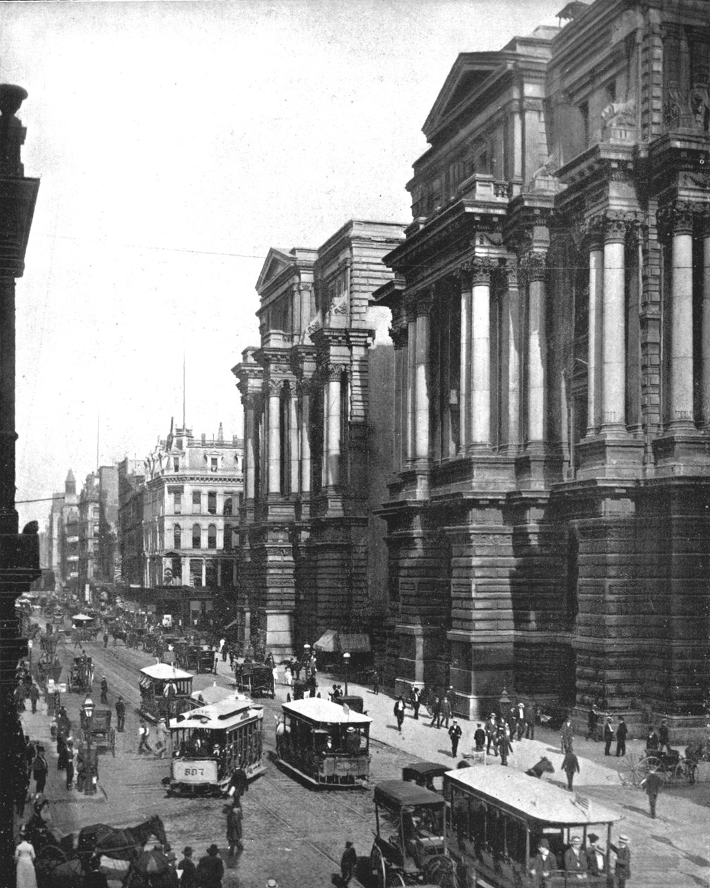 Randolph Street、シカゴ、イリノイ、米国、c1900。 作： 不明