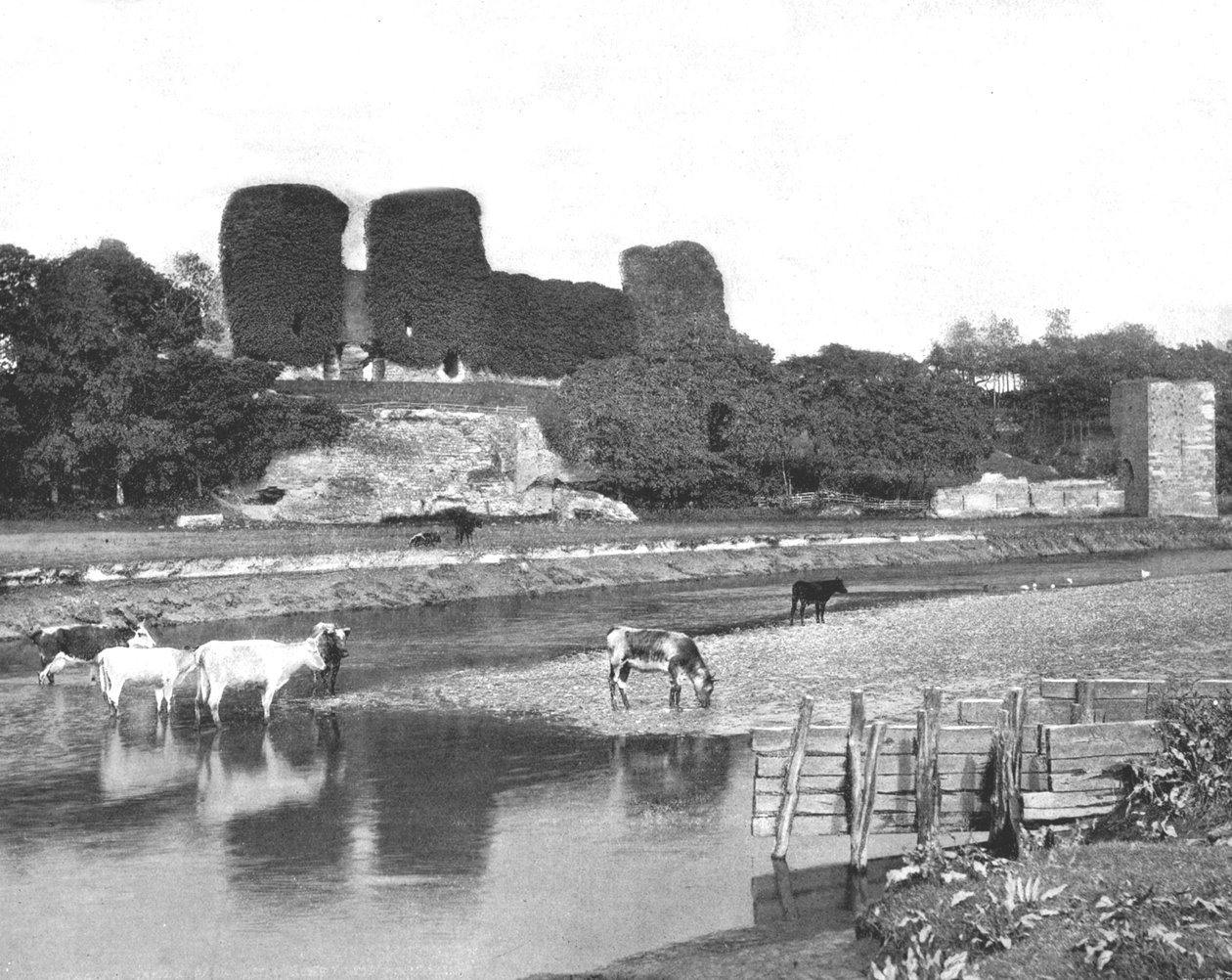 Rhuddlan城、デンビーシャー、ウェールズ、1894。 作： 不明
