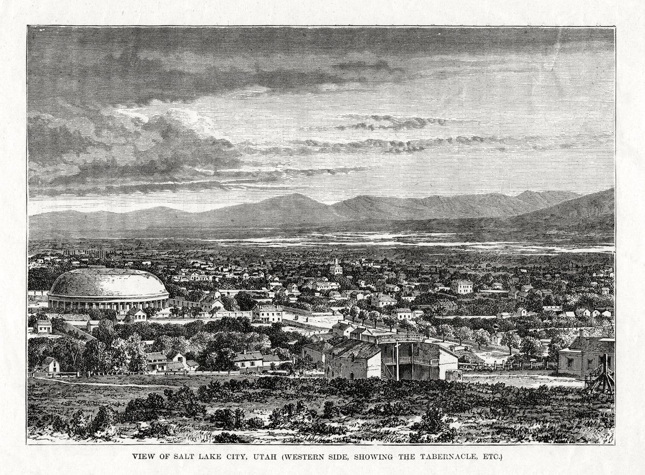 アメリカ合衆国ユタ州ソルトレイクシティ、1877 作： 不明