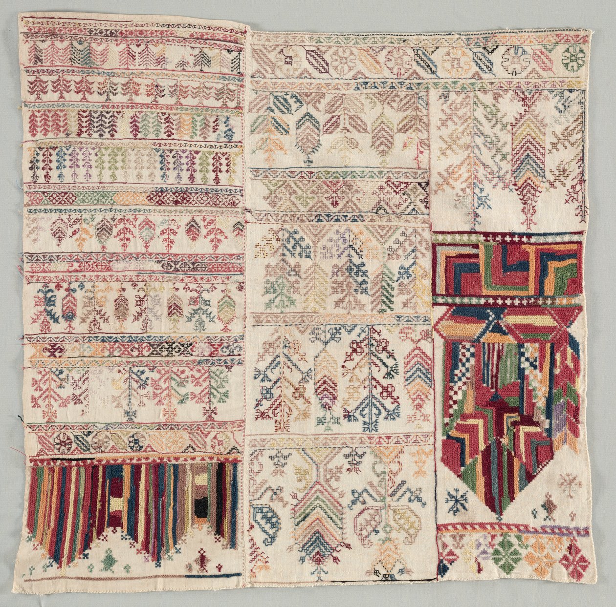 サンプラー、c 1700s。 作： 不明