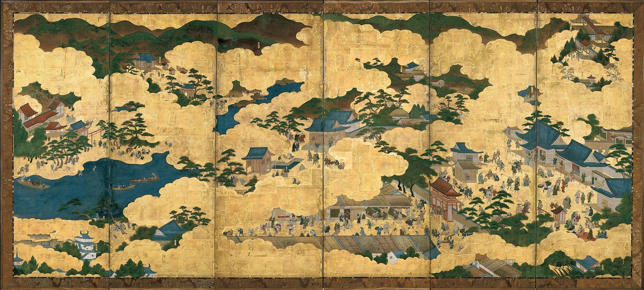京都とその周辺の風景、1690年頃 作： 不明