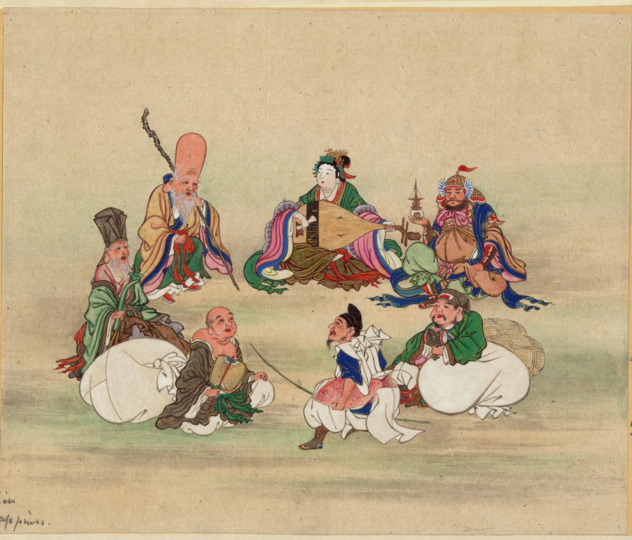 七福神、1878年頃 作： 不明