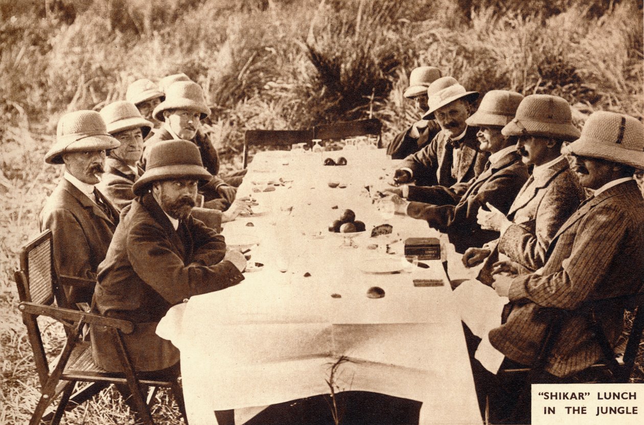 ジャングルでのシカールランチ、1911年1935年 作： 不明