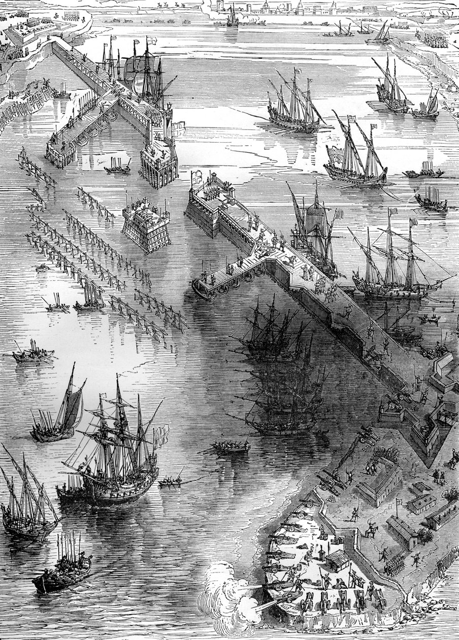 ラロシェルの包囲、フランス、1627 1882-1884 作： 不明
