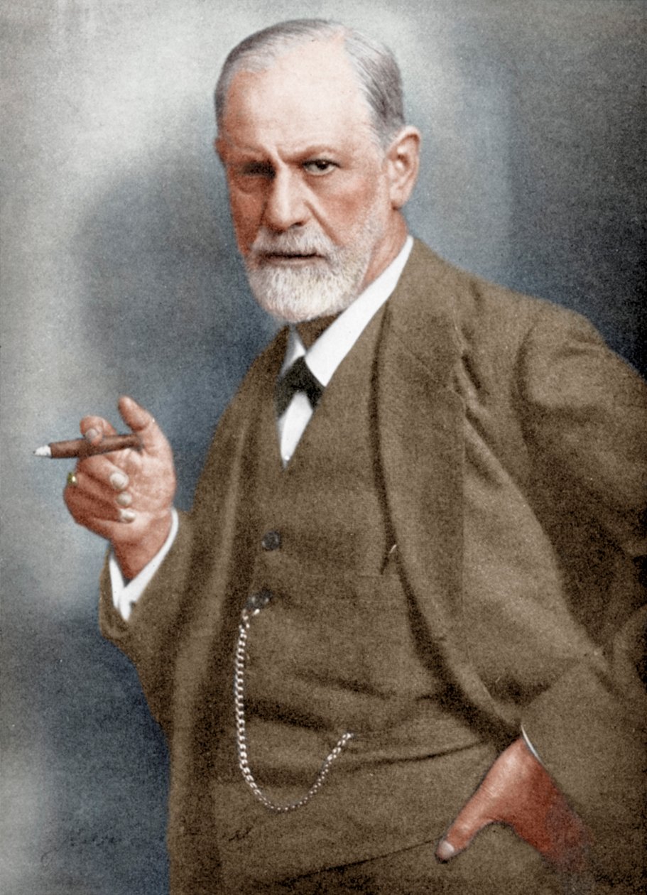 Sigmund Freud 1856-1939、オーストリアの神経科医 作： 不明