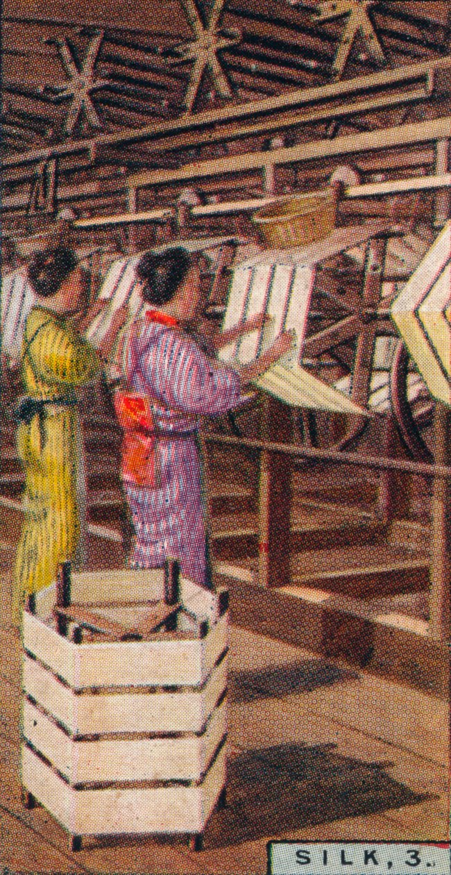 シルク、3-リールを巻き取る、日本、1928 作： 不明