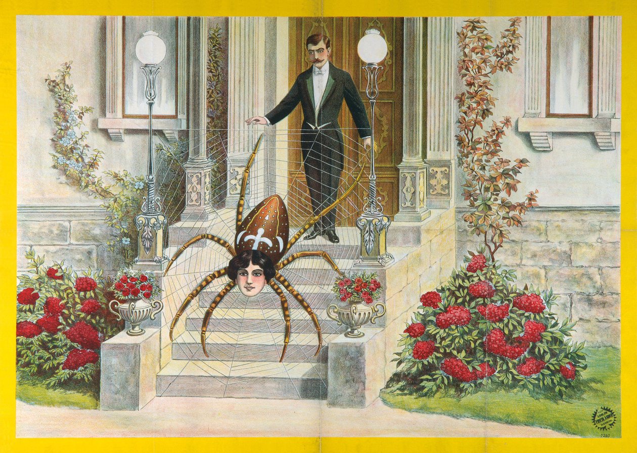 スパイダーウーマンポスター、1922 作： 不明