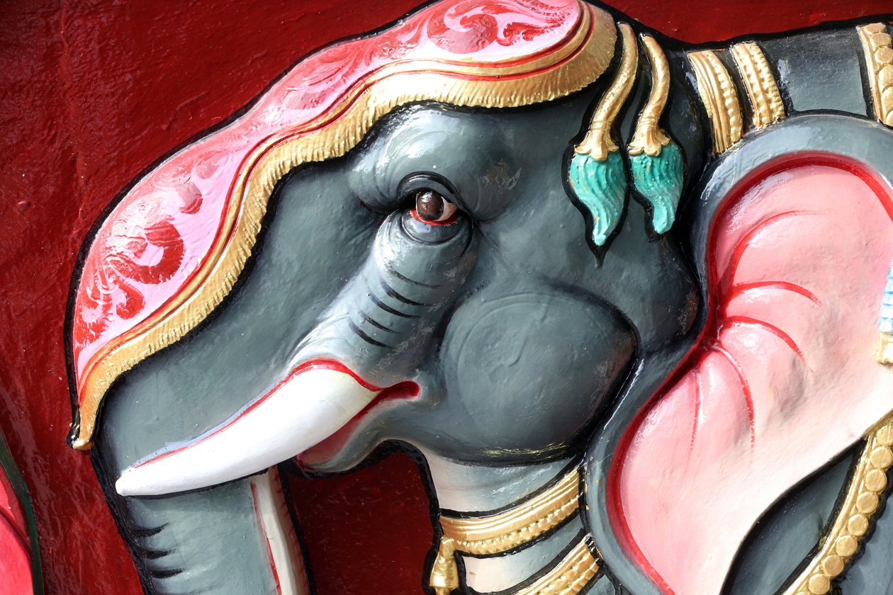 Sri Vadapathira Kaliammanのヒンズー教寺院。ぞう。シンガポール 作： 不明