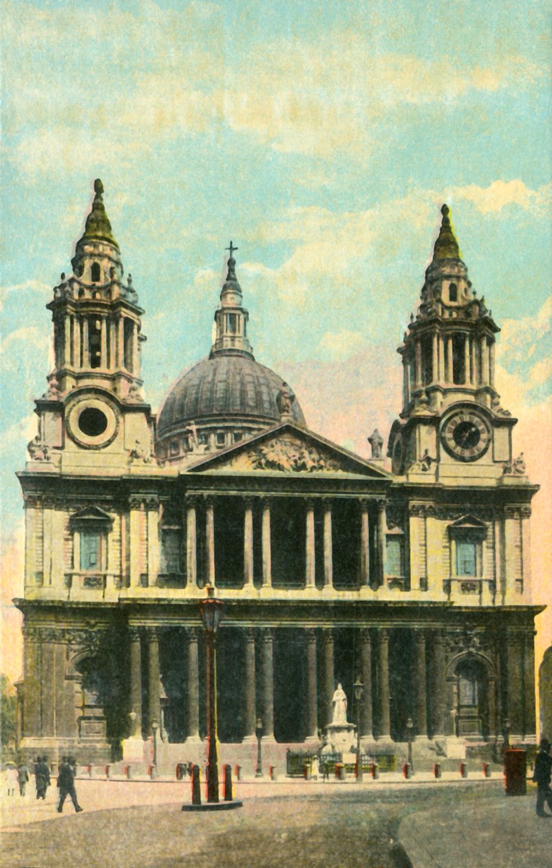 セントポール大聖堂、ロンドン、c1910。 作： 不明