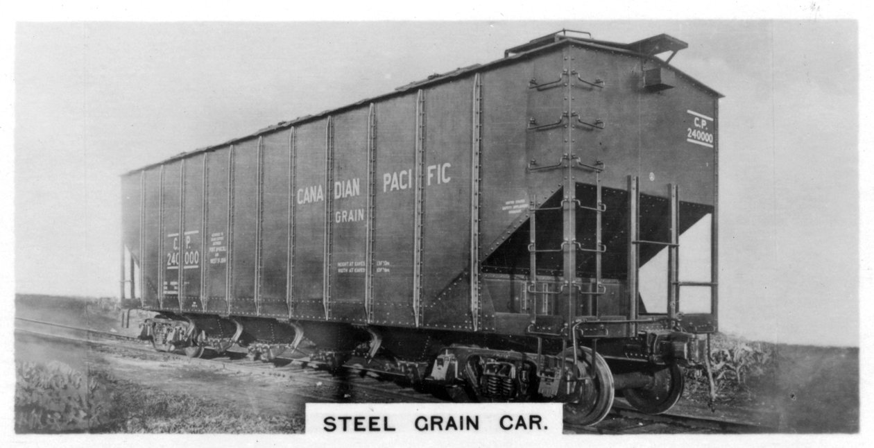 スチールグレインカー、カナダ、c1920s 作： 不明