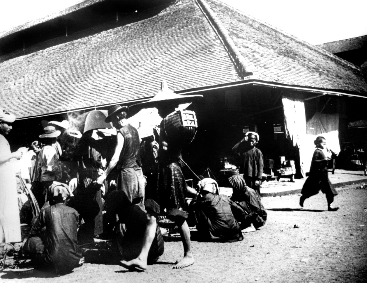 ストリートシーン、サイゴン、1900 作： 不明