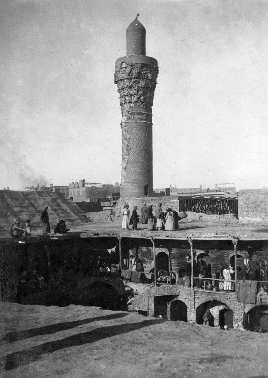 Al-Ghazl Minaret Market、バグダッド、イラク、1917年〜1919年 作： 不明