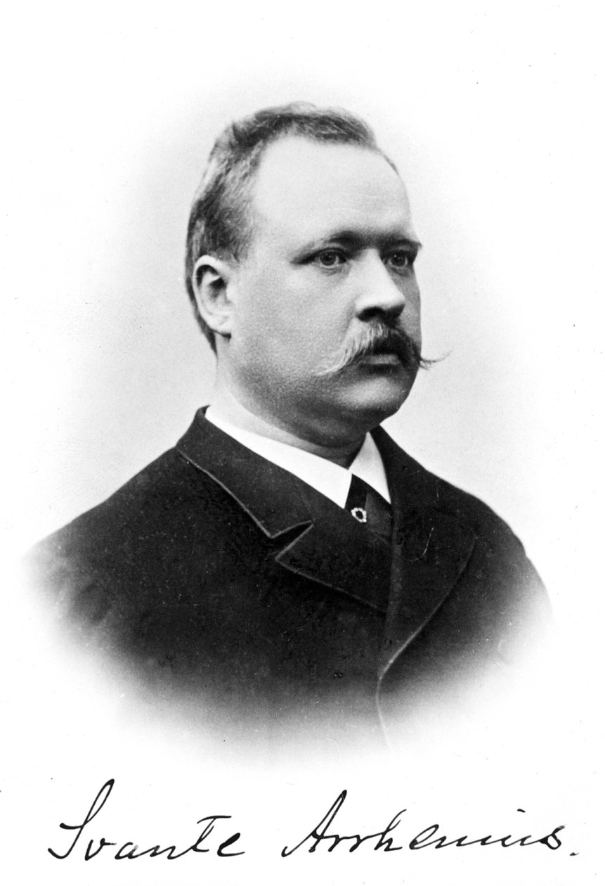 Svante Arrhenius 1859-1927、スウェーデンの物理学者および化学者 作： 不明