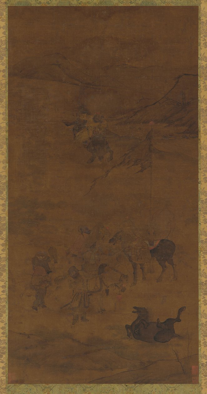 韃靼騎兵、明王朝、1368～1644年。 作： 不明