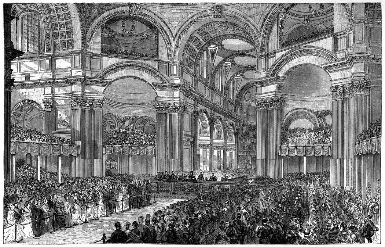 ロンドンのセントポール大聖堂での感謝祭サービス、1900年 作： 不明