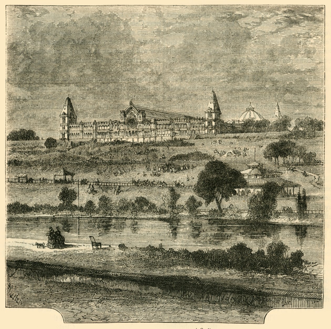 アレクサンドラパレス1876、c1876。 作： 不明