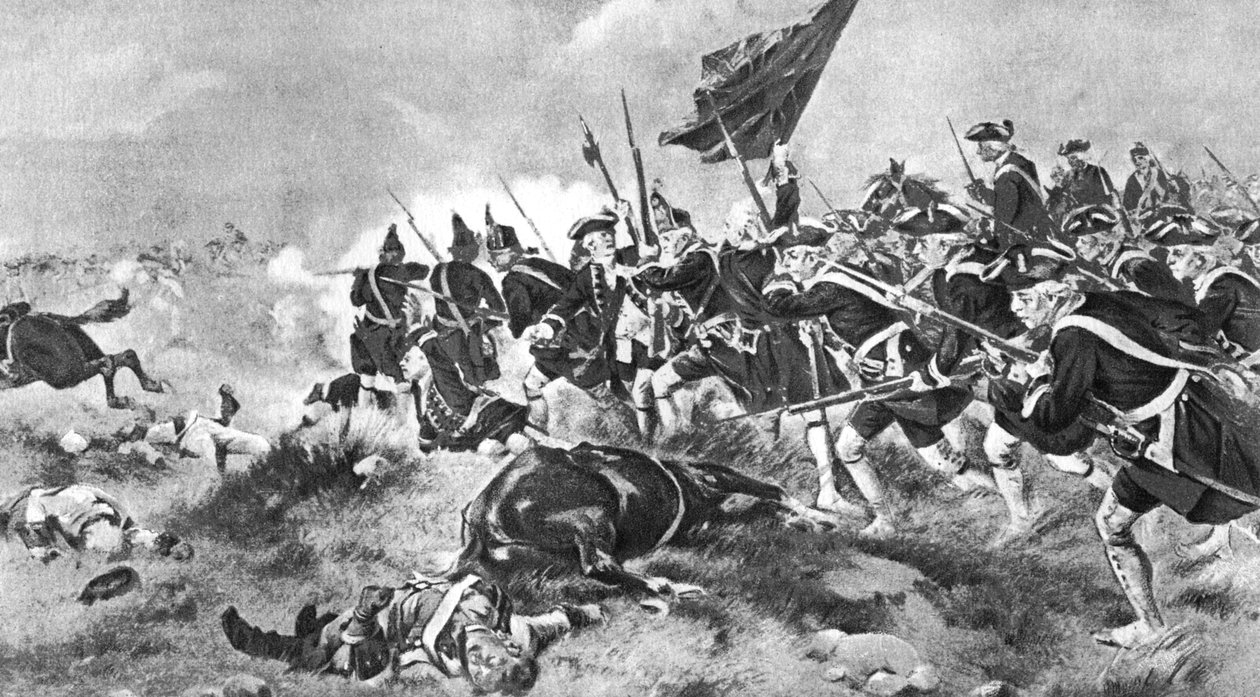 デッティンゲンの戦い、1743年6月16日、1910年 作： 不明