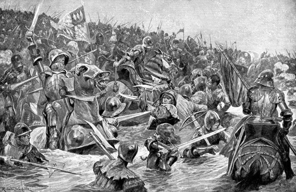タウトンの戦い、1461年3月29日、c1920 作： 不明