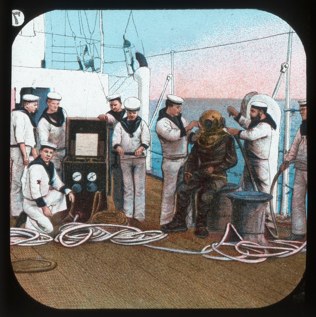 ダイバー-HMSブレイク、c1900。 作： 不明