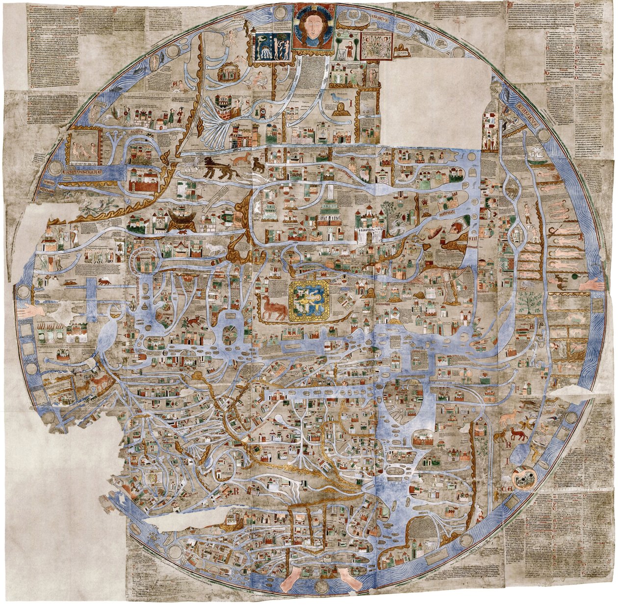 エブストルフ地図c。 1300 作： 不明