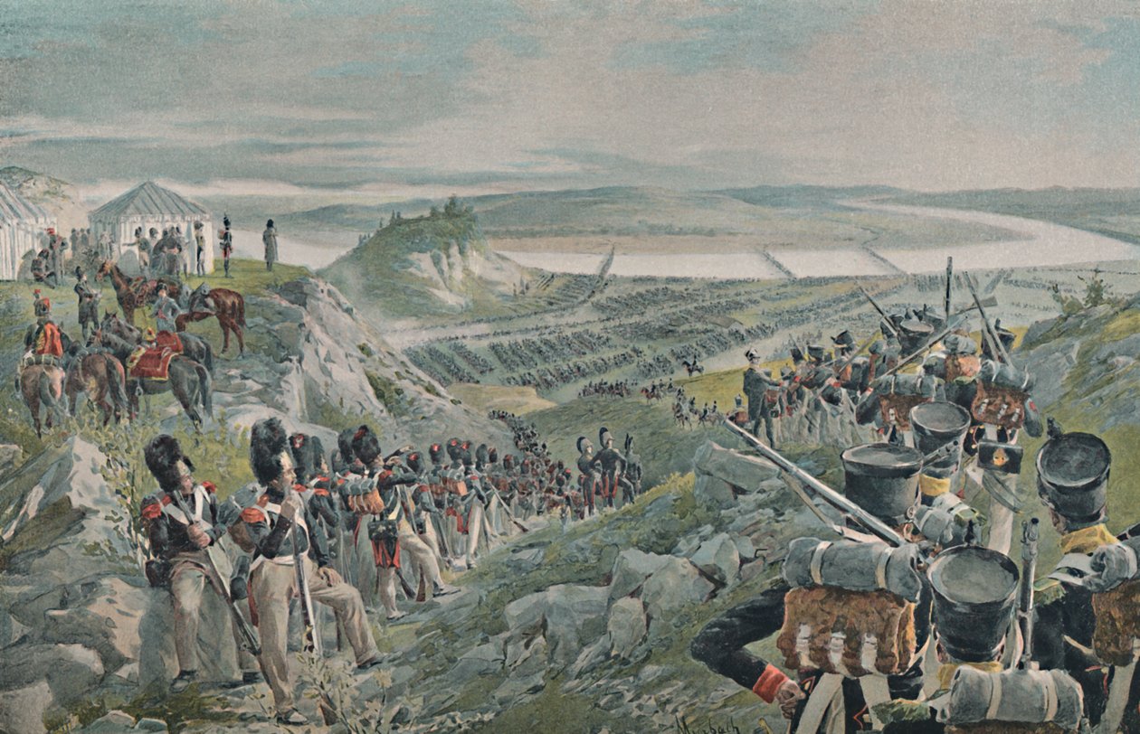 ニーマンを横断するフランス軍、1812年、1896年 作： 不明