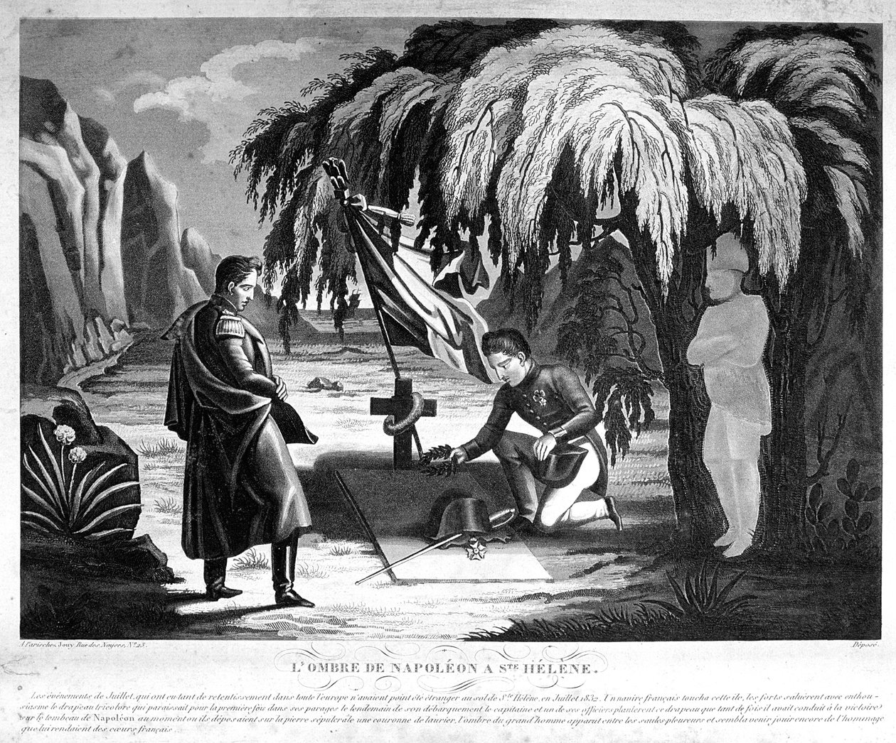 セントヘレナのナポレオンの幽霊、c1825 作： 不明