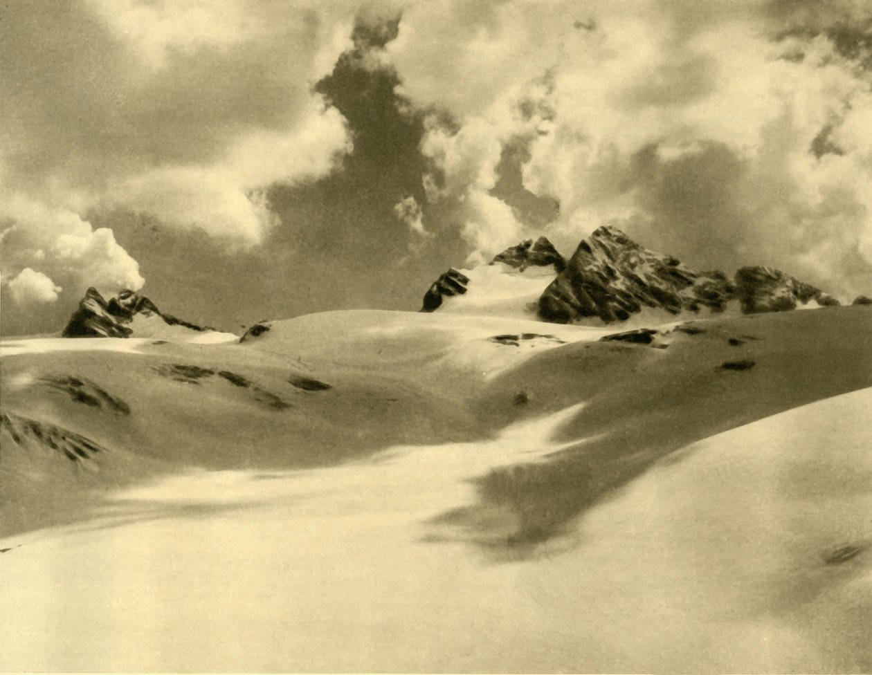 Hallstätter氷河、ダッハシュタイン山脈、上部オーストリア、c1935。 作： 不明