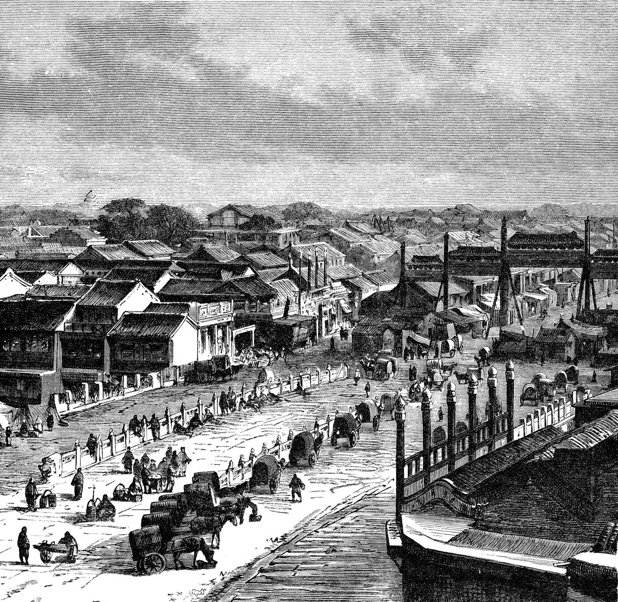 ハイストリート、北京、c1890 作： 不明