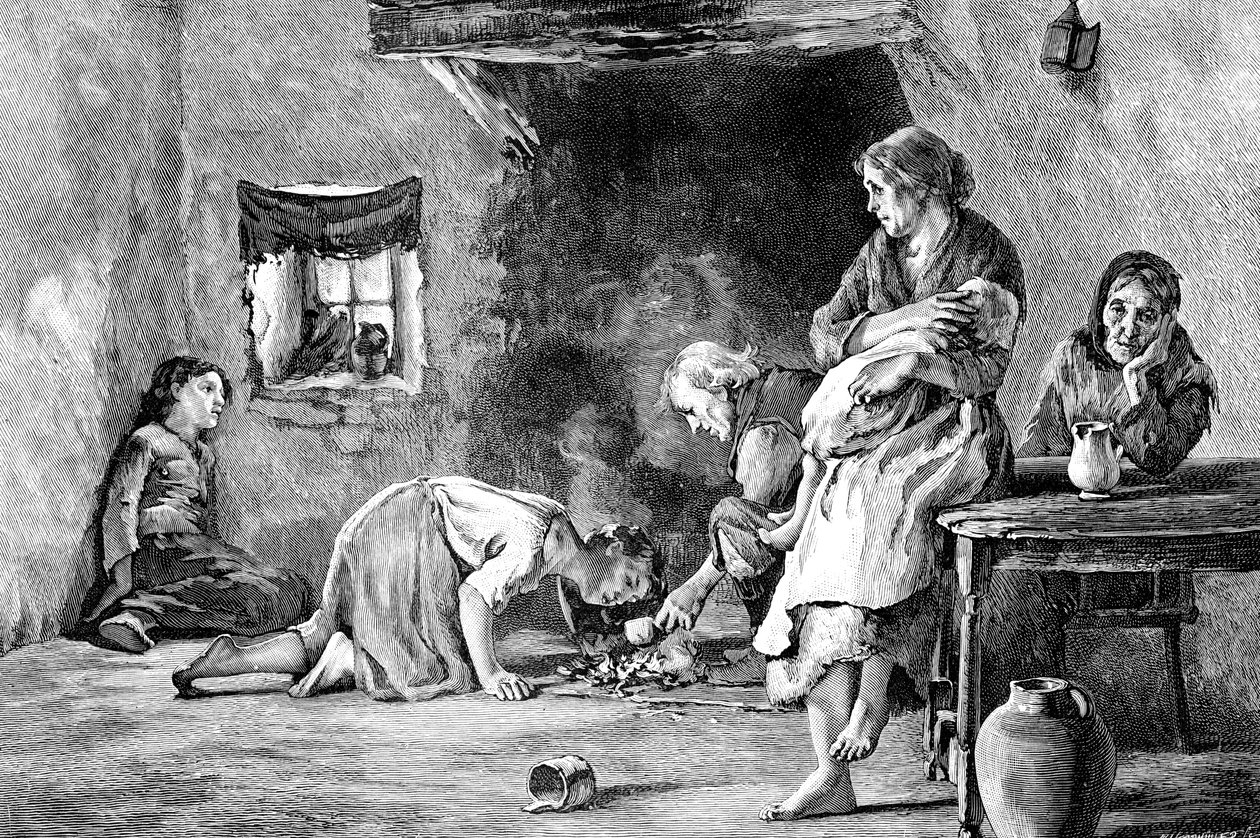 アイルランドの飢饉、1845-1849、1900 作： 不明