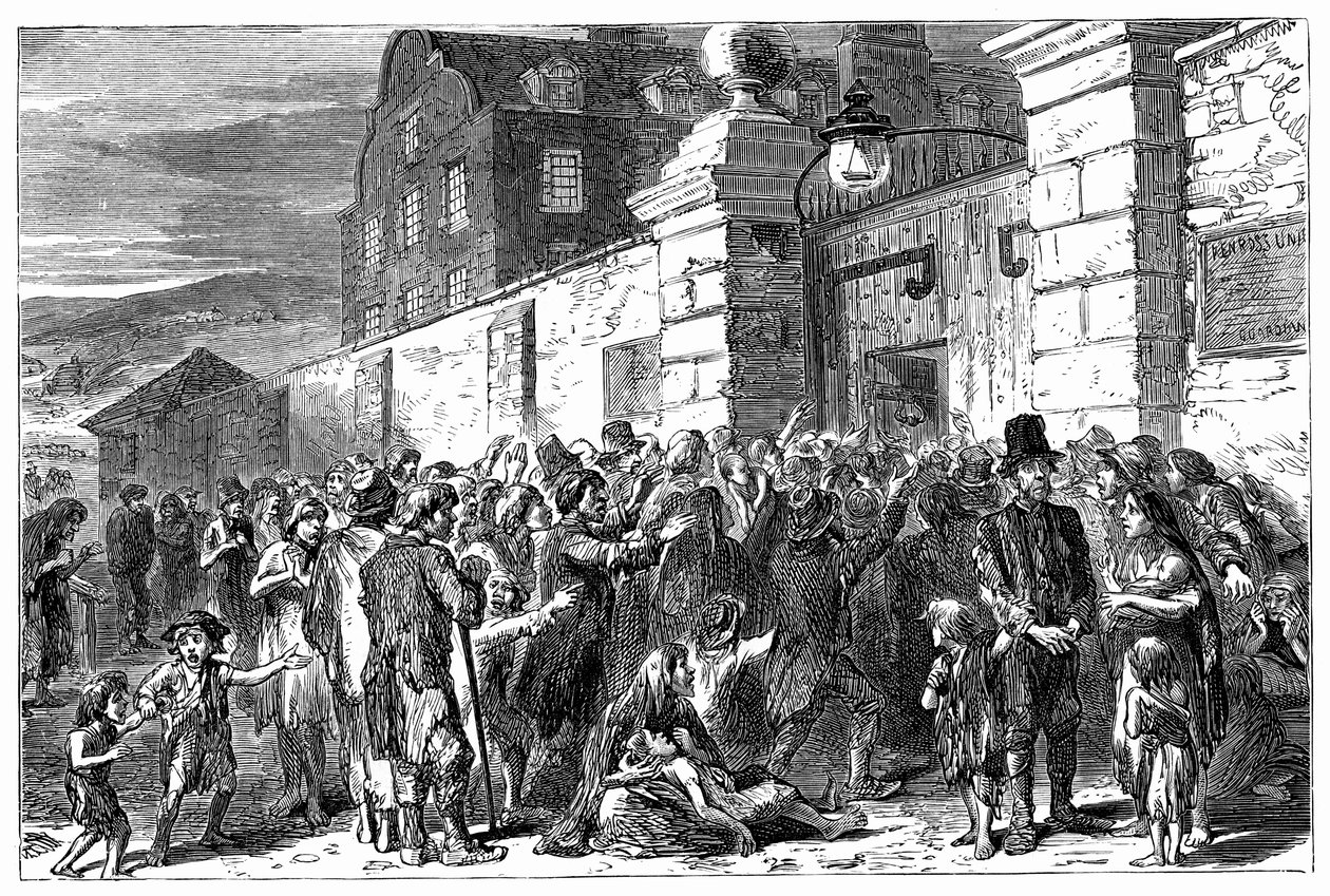 アイルランドの飢饉、1845-1849、1900 作： 不明