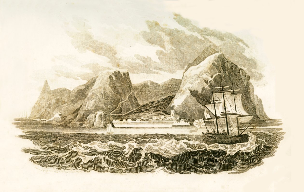 セントヘレナ島、1816年。 作： 不明