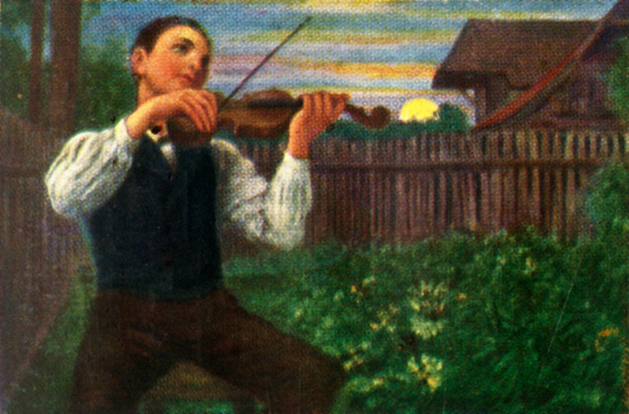 月光ヴァイオリニスト、c1928。 作： 不明