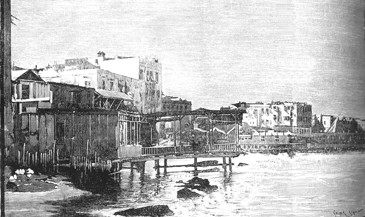 古い港、アレクサンドリア、c1882 作： 不明