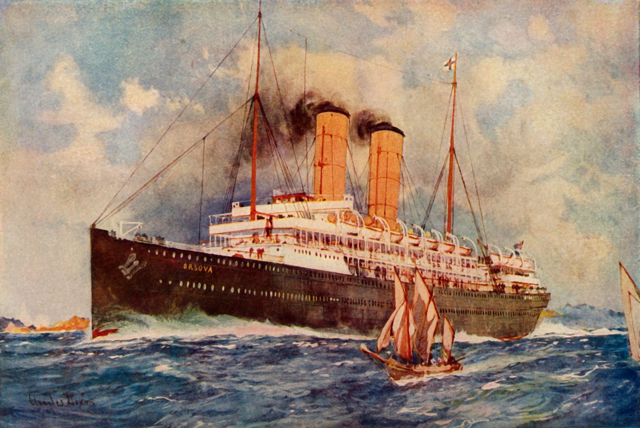 Orsovaオリエントライン、c1930。 作： 不明