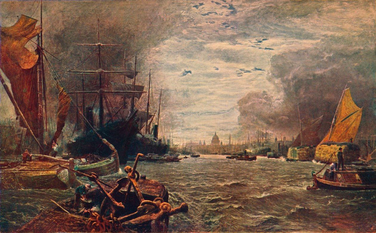 ロンドンのプール、1888 1906 作： 不明
