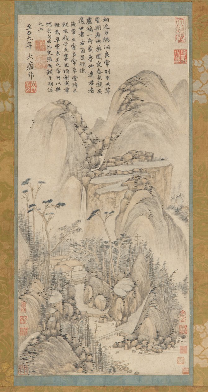 梁昌の茅葺き小屋、17～18世紀。 作： 不明