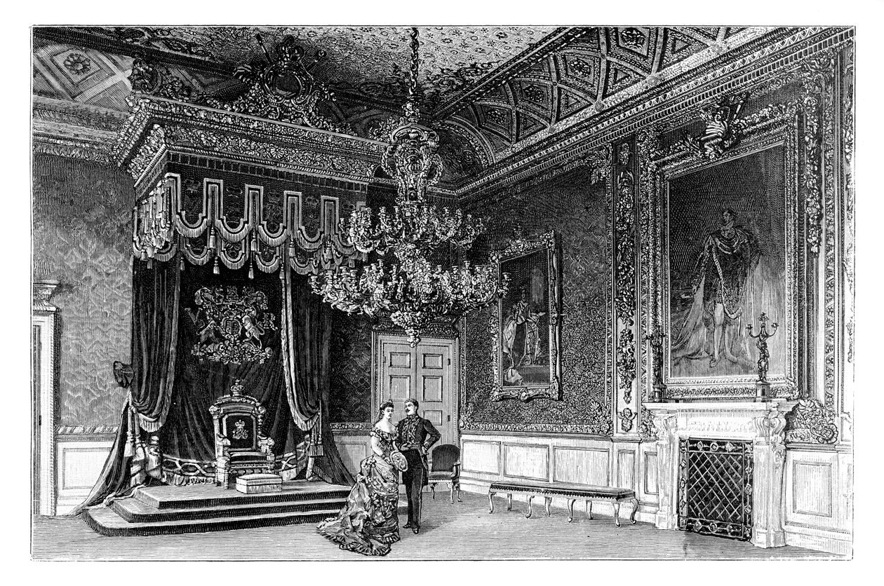 玉座の間、セントジェームズ宮殿、ロンドン、c1888 作： 不明