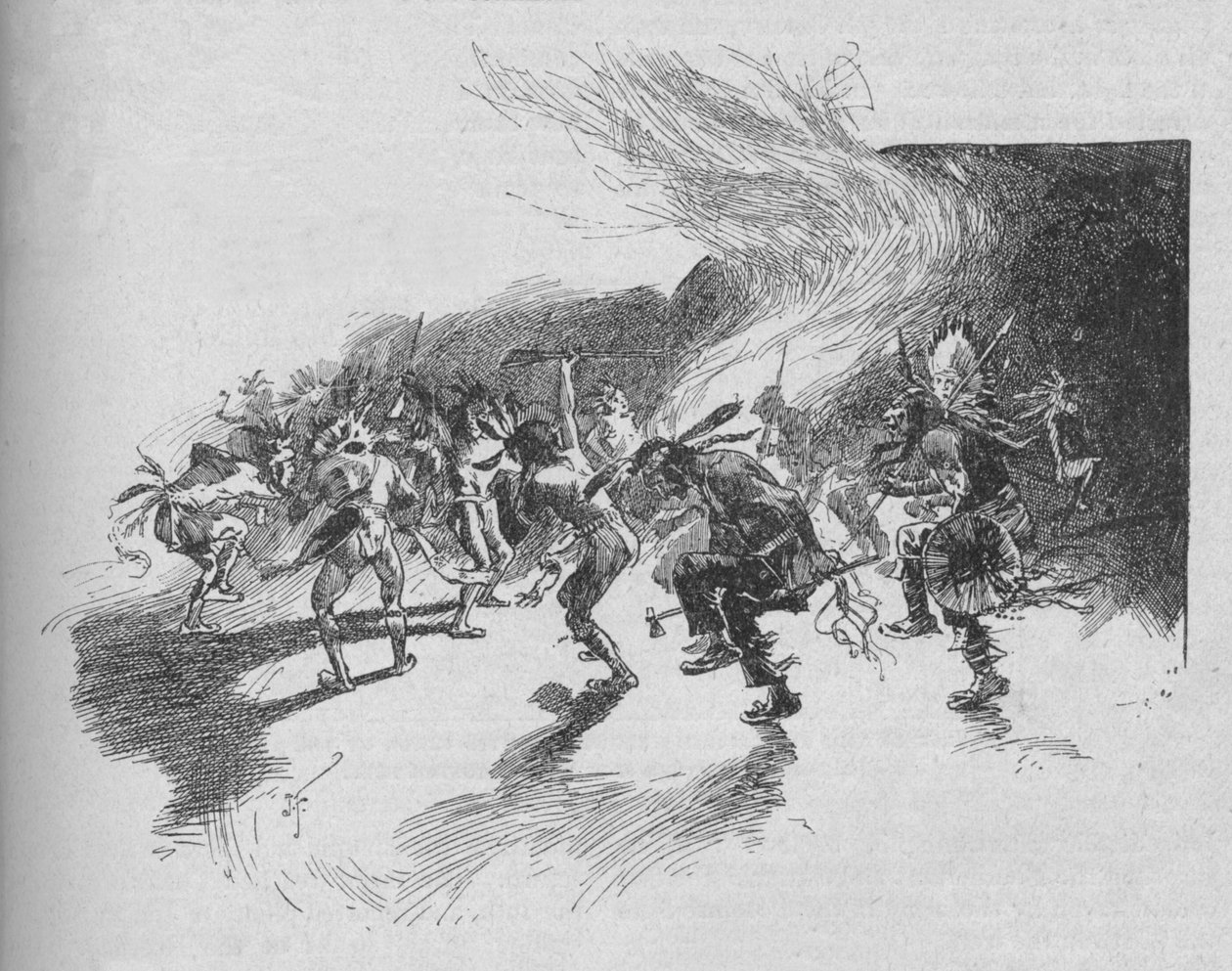 ウォリアーズはウォーダンスを踊りました、1902 作： 不明
