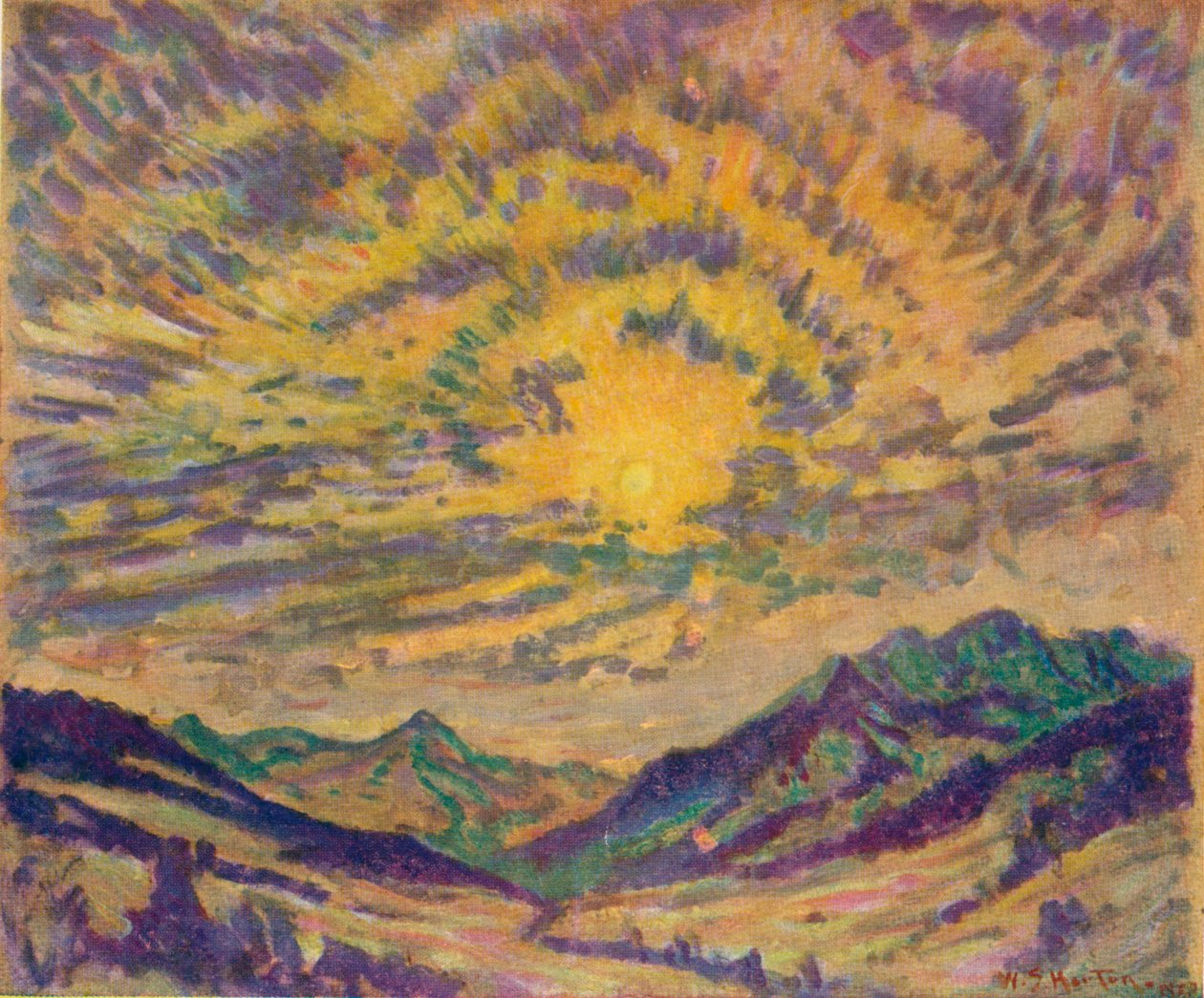 冬の太陽、c1885-1925、1925 作： 不明